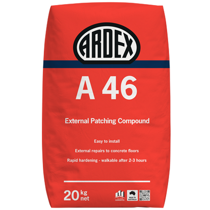 Ardex A 46 rapid drying slump-free mortar for external repairs 20kg